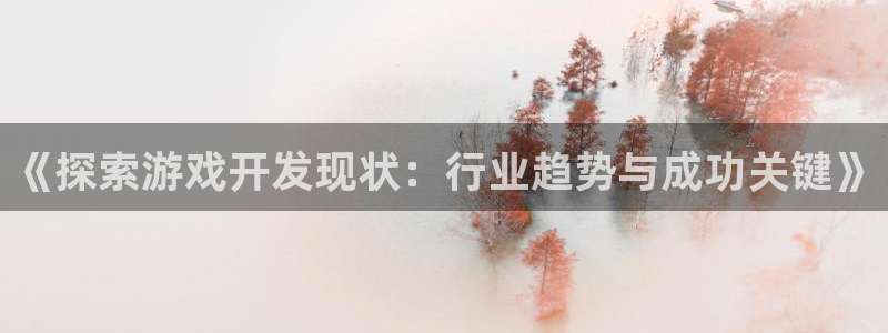沐鸣注册网站是什么：《探索游戏开发现状：