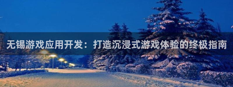 沐鸣登陆测速：无锡游戏应用开发：打造沉浸