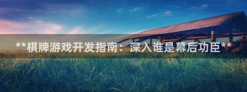 沐鸣4注册：**棋牌游戏开发指南：深入谁