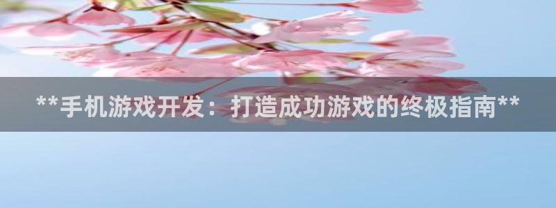 沐鸣3平台登录：**手机游戏开发：打造成